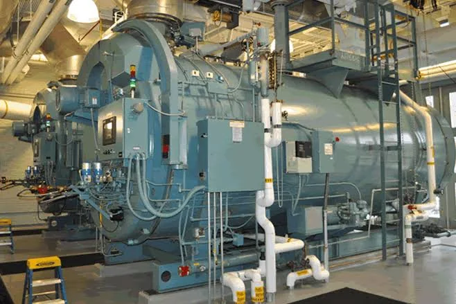 Industrial steam boiler house